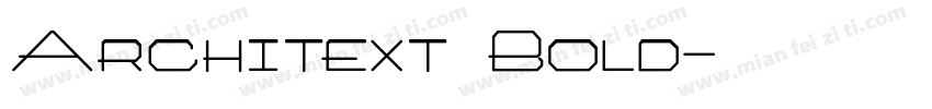 Architext Bold字体转换